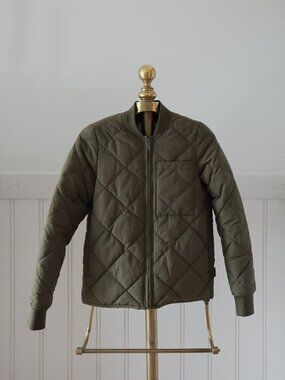 Frank and Oak Quilted Skyline Lightweight Bomber Jacket